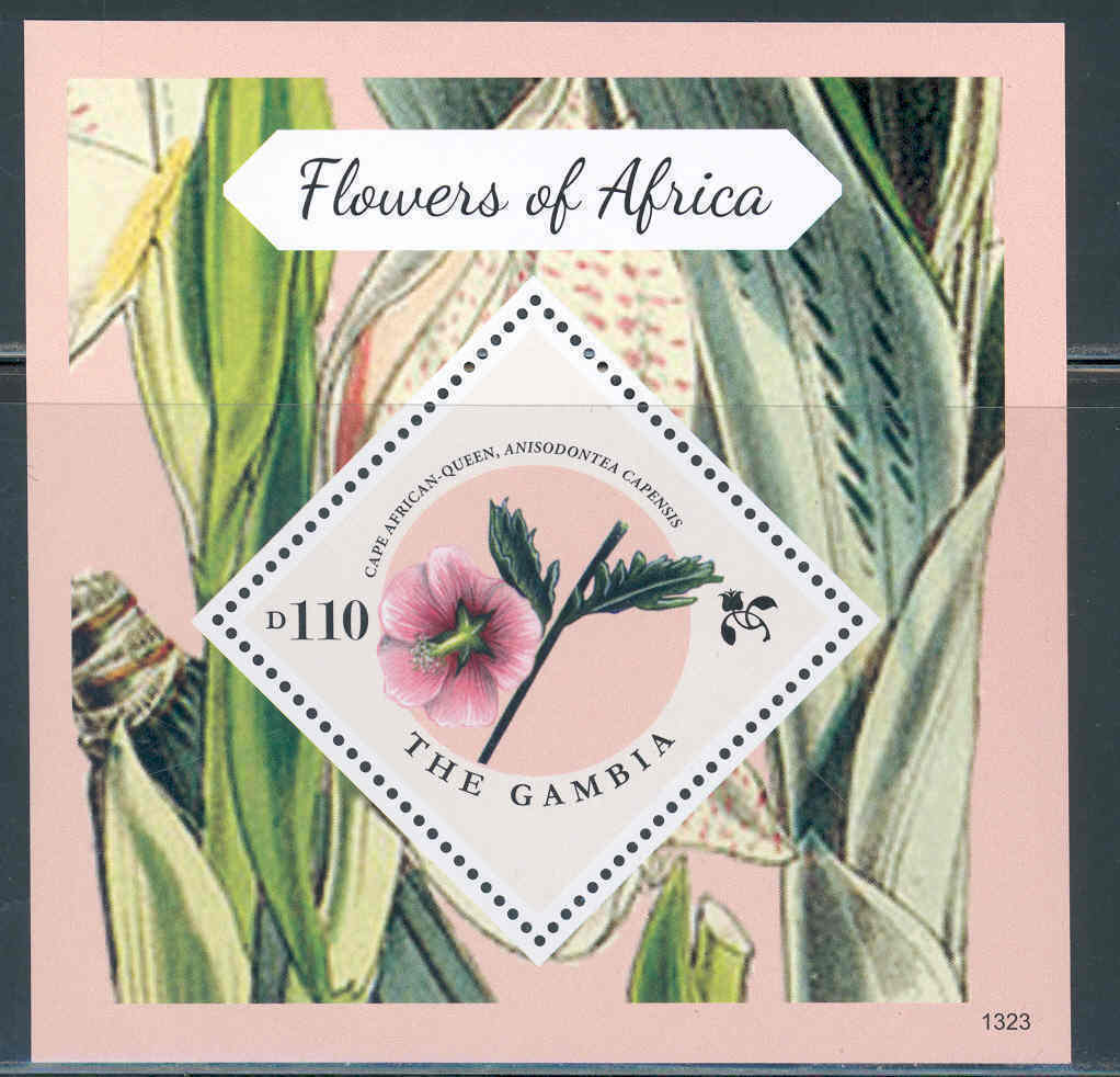 Gambia  2013 Flowers Of Africa Souvenir Sheet I   Mint  Nh
