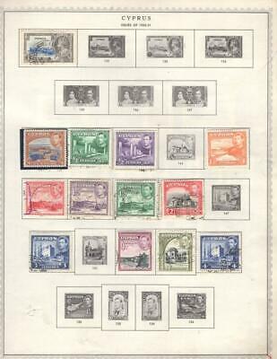 1¢ Wonder ~ Cyprus British Colony M&u Small Lot On Pages All Shown ~ G250