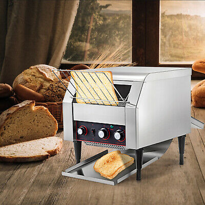Vevor Electric Conveyor Toaster Adjustable Speed Bread Food Toasting 300pcs/h