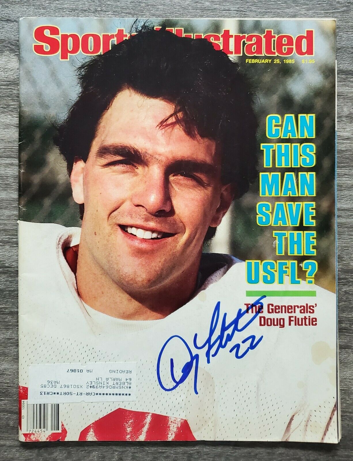 Doug Flutie Signed Sports Illustrated Magazine 2/25/85 Generals Bills Nfl Rad