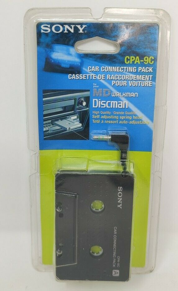 New Sony Cpa-9c Car Cassette Connecting Pack For Md Walkman Discman Vintage 1998