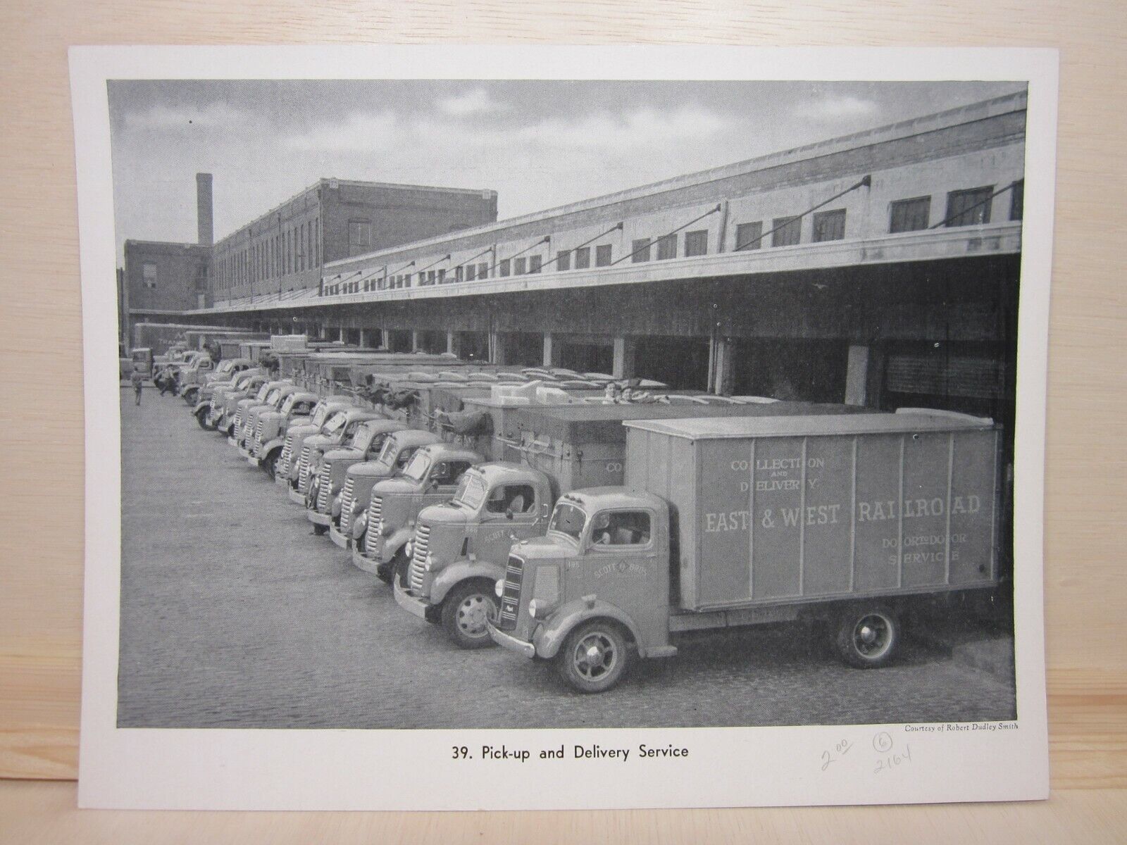 Vintage Pickup And Delivery Service 8.5x11 B&w Photo Print Railroad Ephemera