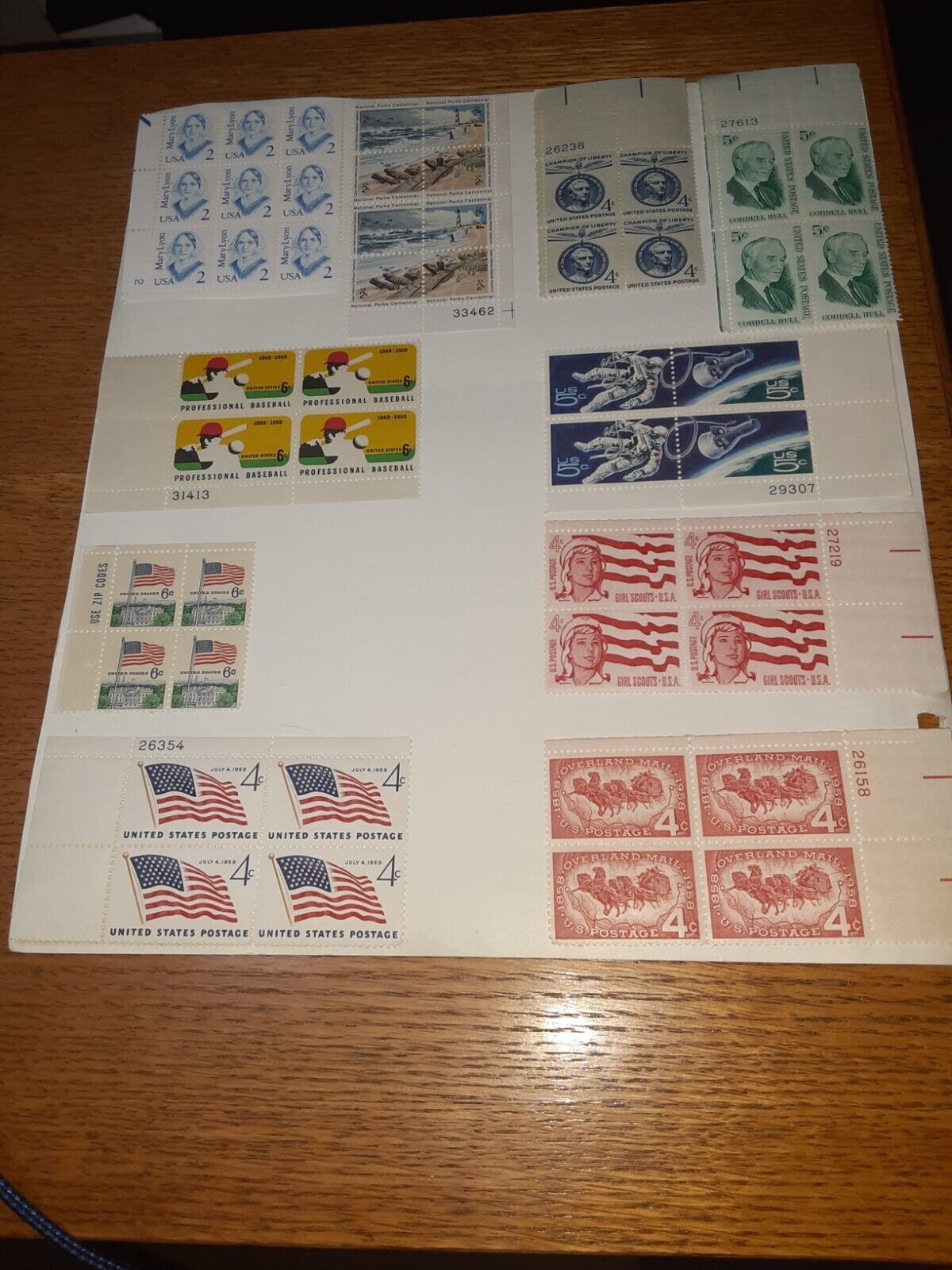 Sl 806/ Us Stamps 20 Mnhog 2c-13c Plate Blocks Us Stamps Collections Lots
