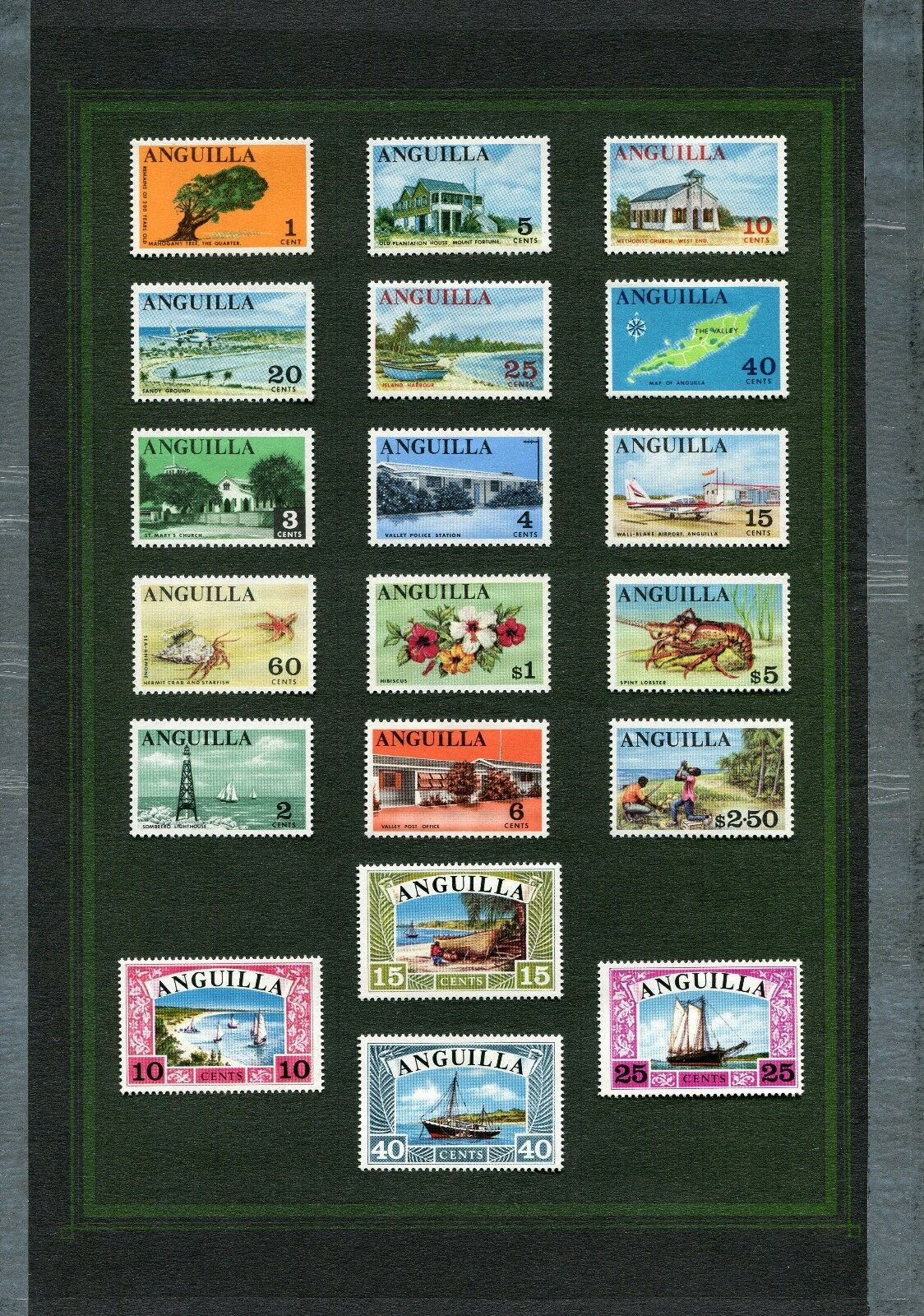 Weeda Anguilla 17/118 Vf Lh 1967-1970 Commonwealth Cv $66.80