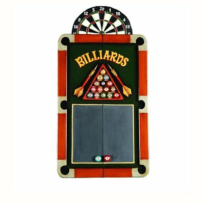 Ram R933 Wooden Billiards Table Dartboard Cabinet Hand Painted W/ Free Shipping