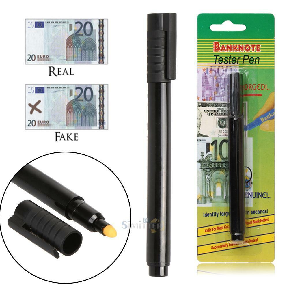 New Black Money Checker Counterfeit Detector Marker Fake Banknotes Tester Pen
