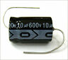 Qty 7 New Miec 10uf 600v 105c Axial Electrolytic Capacitors