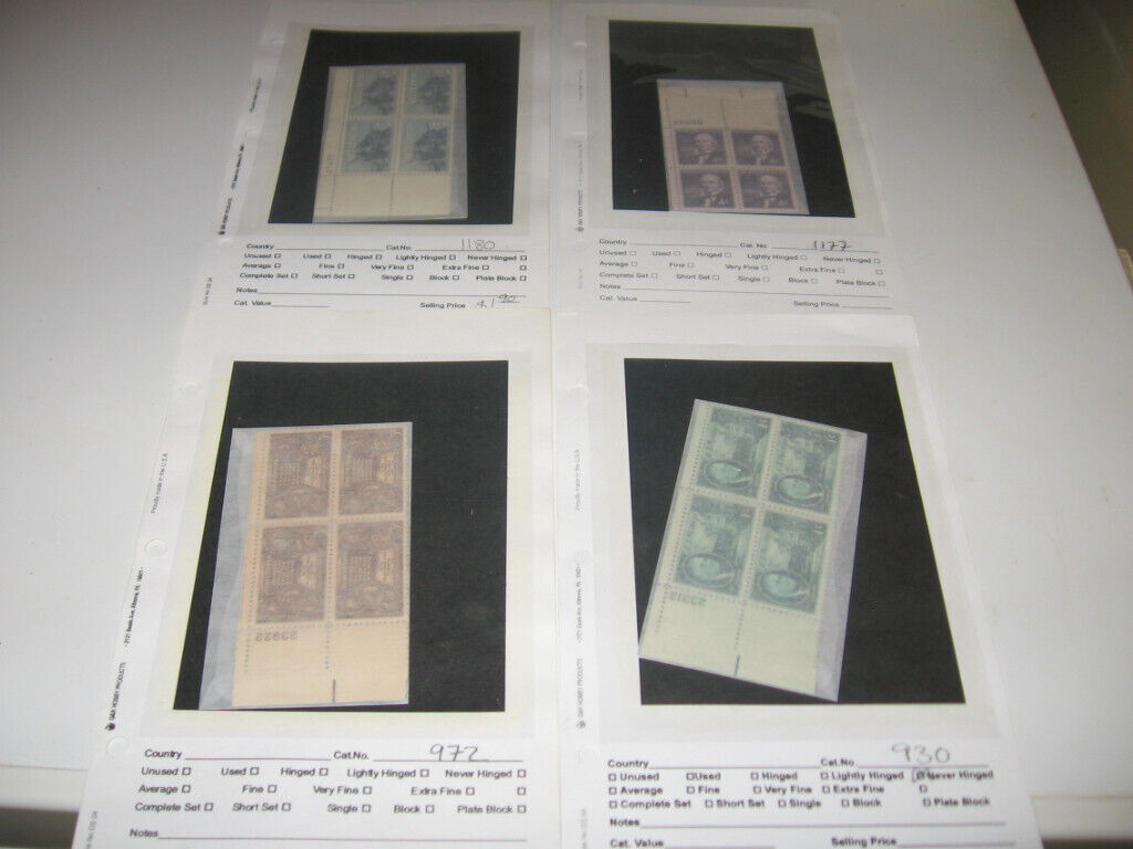 Shopicolorgifts Mint Never Hinged Us Stamps Plate Block Collection By 5xfv  L74