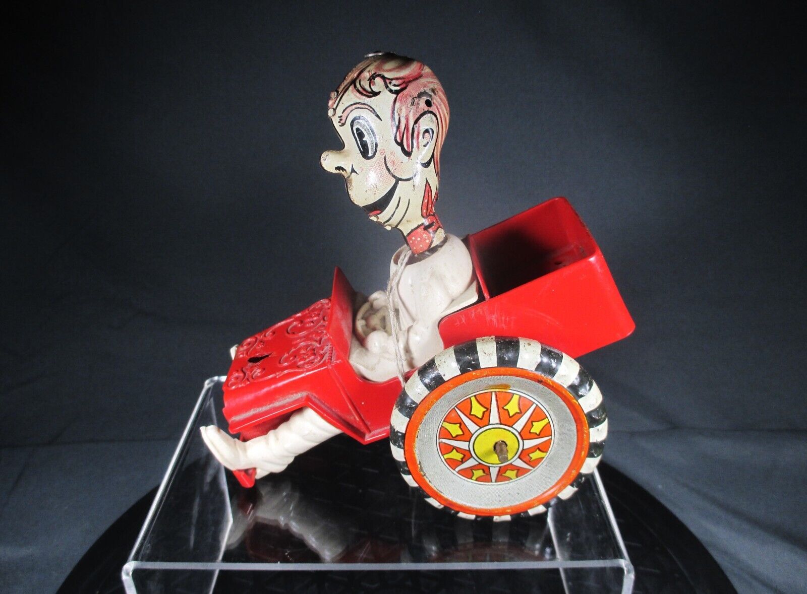 Marx Sheriff Sam And His Whoopee Car Wind-up Toy--for Parts Or To Complete