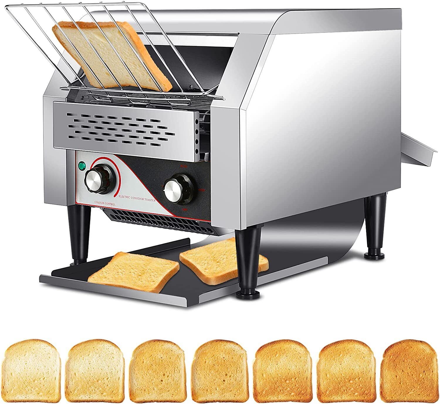 1.9kw Commercial Conveyor Toaster 300pcs/h Stainless Steel Restaurant Equipment
