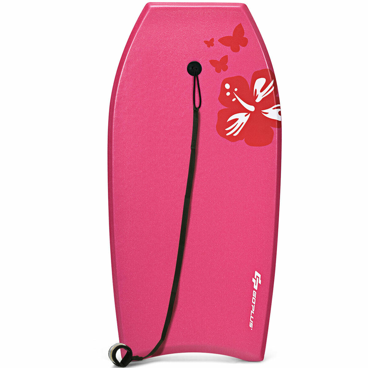 41" Lightweight Bodyboard Surfing Leash Eps Core Boarding Ixpe Free Play Pink