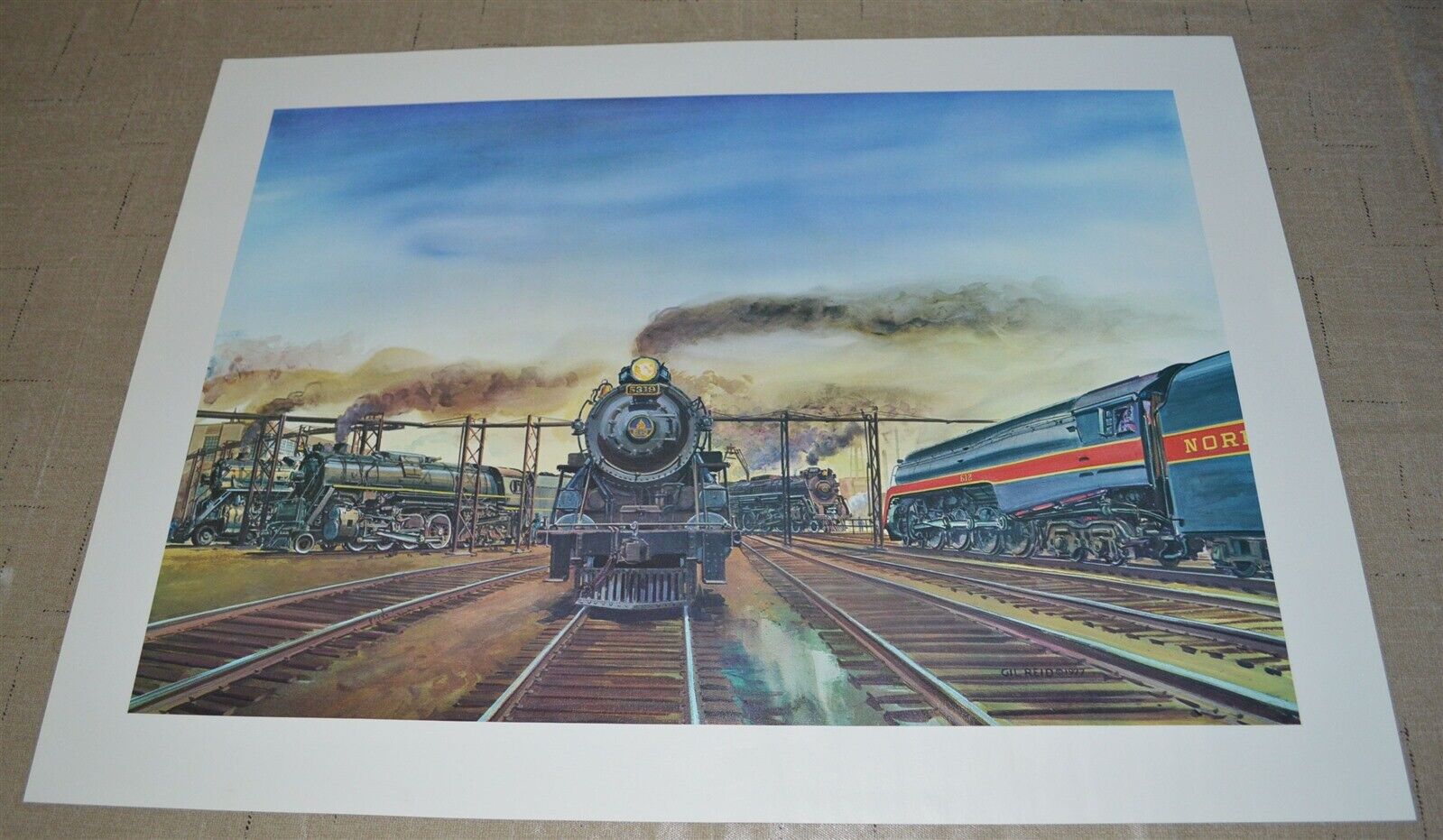 Baltimore & Ohio Railroad Poster Print Steam Engine #5319 Other Engines By Reid