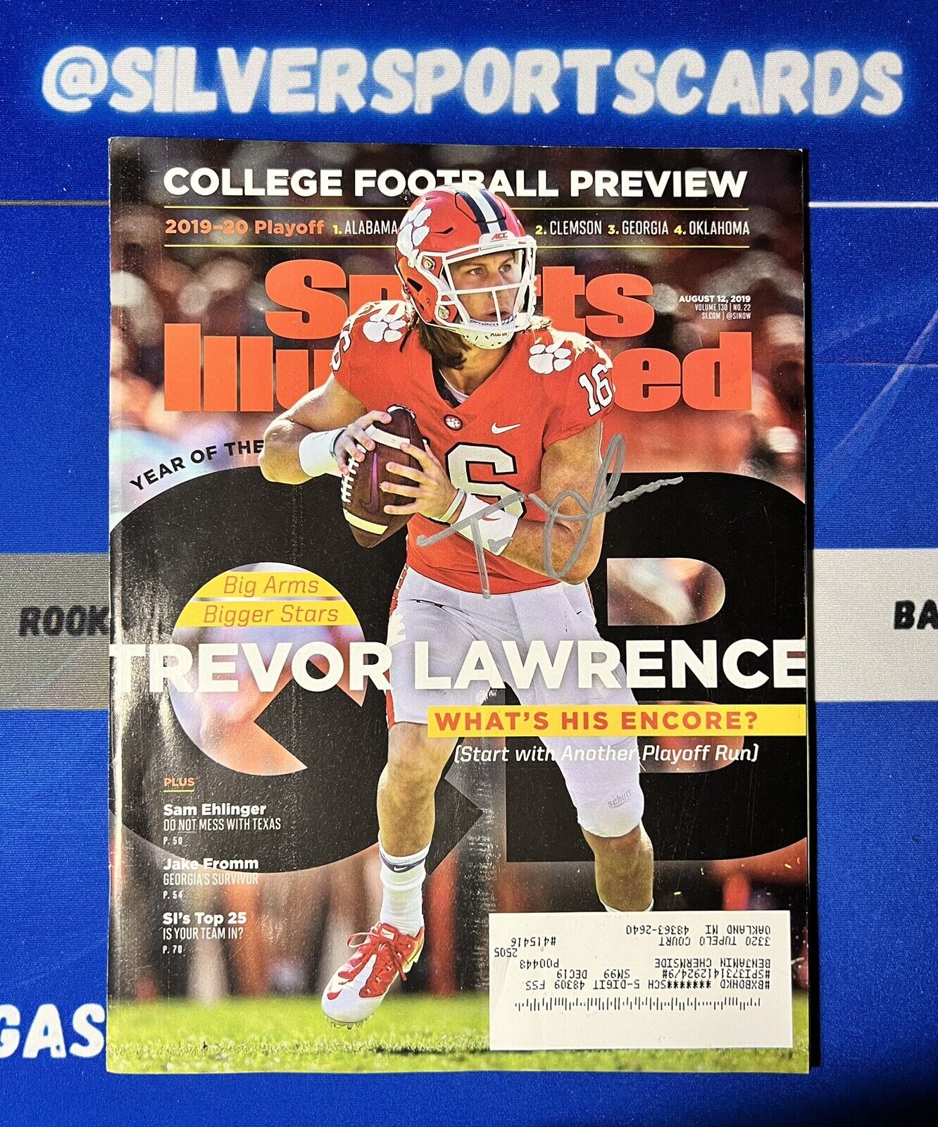Trevor Lawrence Autographed Sports Illustrated Magazine! In Person Signing Mint