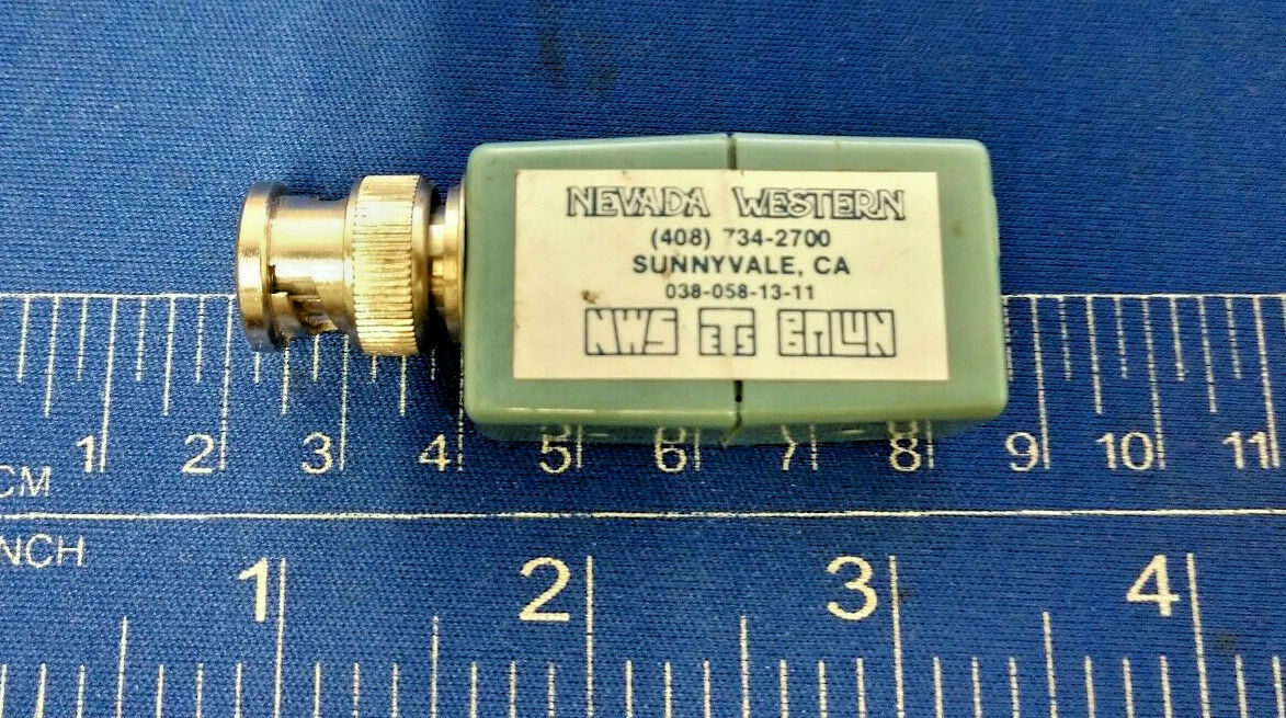 Nevada Western P/n 038-058-12-0 Superbalun  Coaxial Adapter
