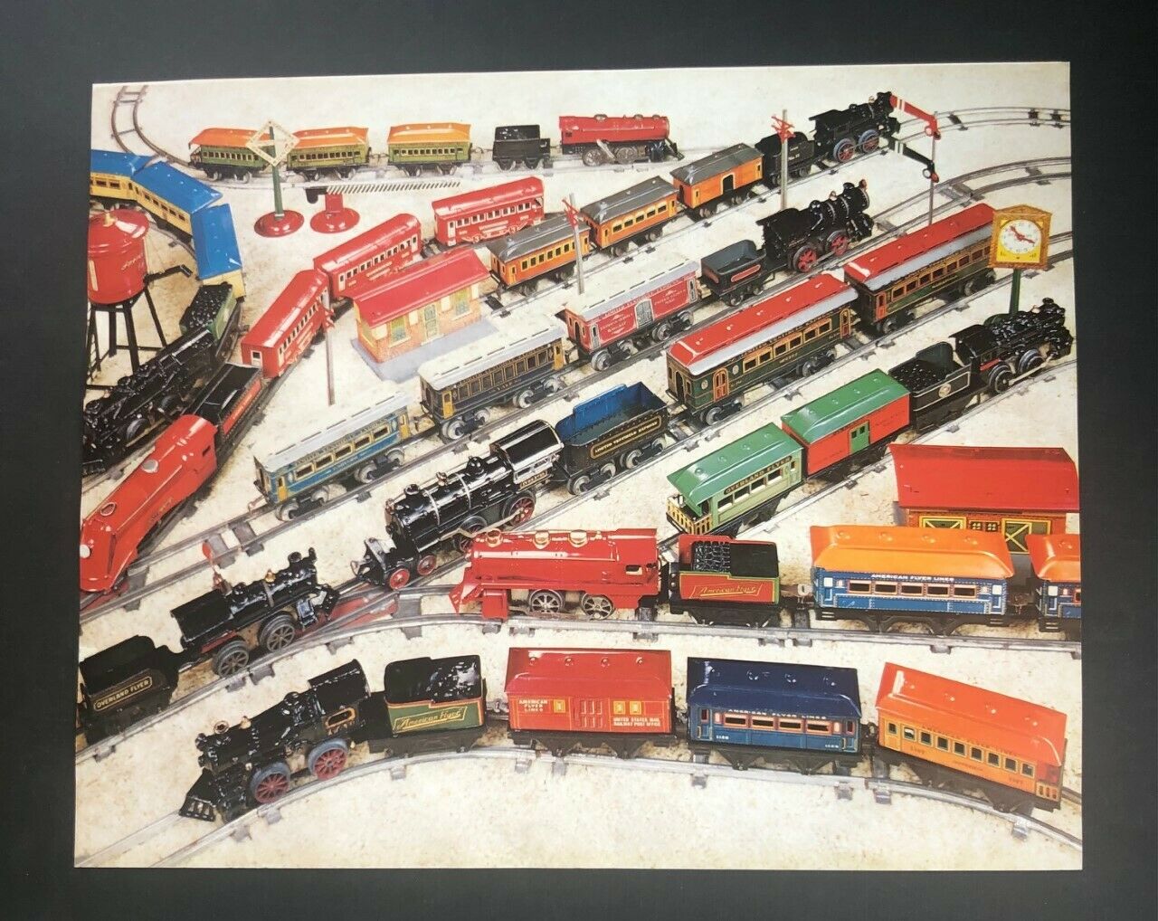 Large Print, Photo Toy Trains Collection To Frame Hobby Room Wall Décor Model Rr