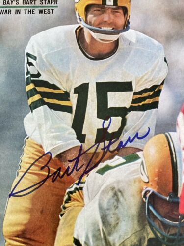 Bart Starr Signed Sports Illustrated  10/31/66 Gb Packers — Tristar 0313493