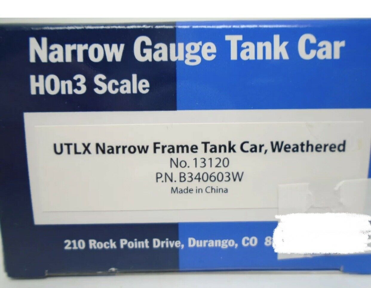 Blackstone Models Hon3 Utlx Narrow Frame Tank Car #13120 Factory Weathered