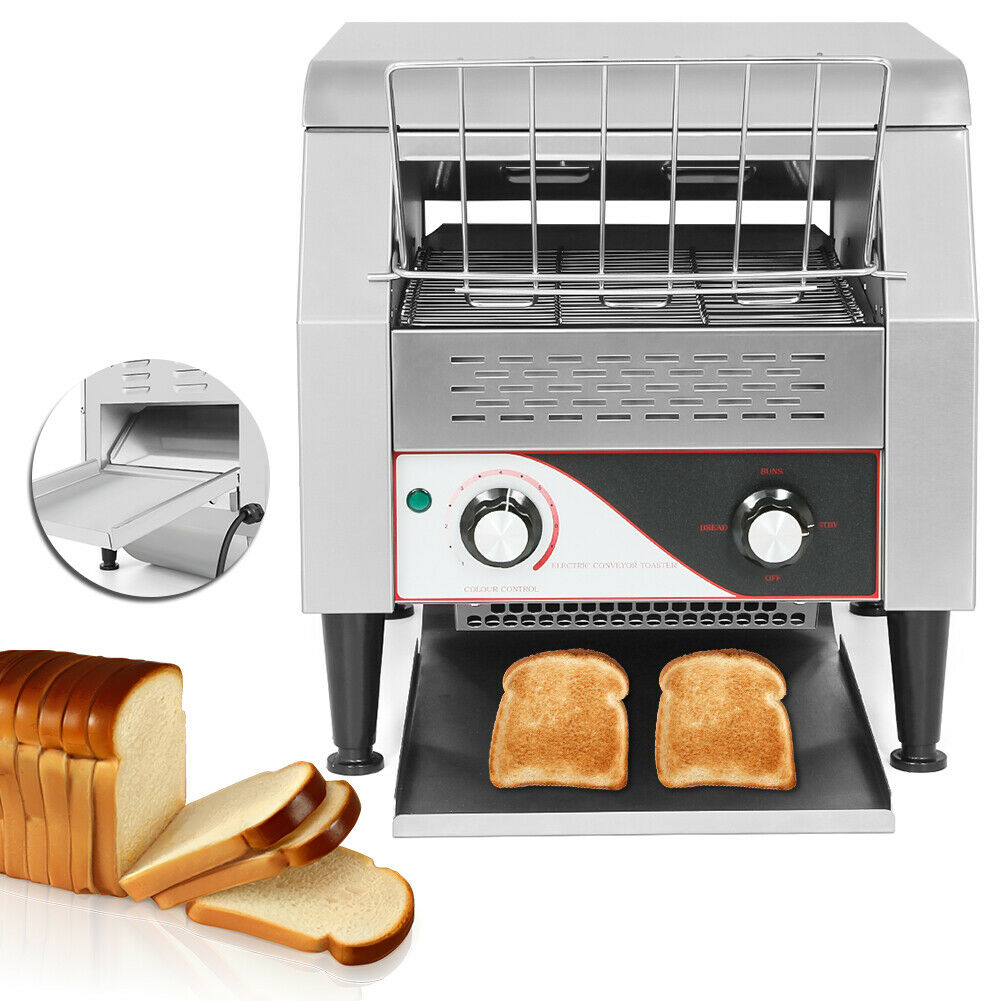 Electric Countertop Conveyor Toaster Restaurant Equipment Bread Bagel Food 2.2kw