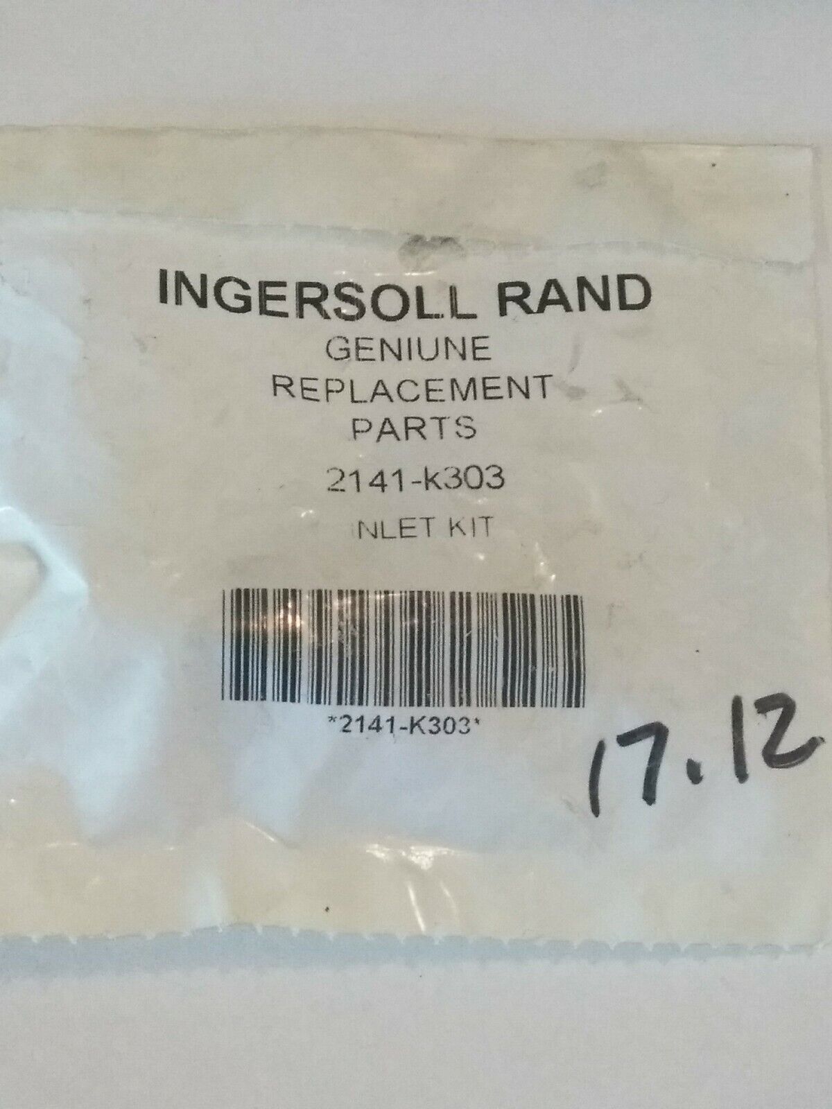 Ingersoll Rand Inlet Kit 2141-k303 (j)