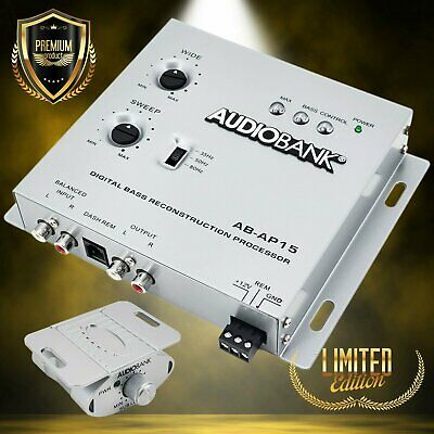 Audiobank Ap15 Digital Bass Processor, Crossover For Car Subwoofer Tuners W/knob