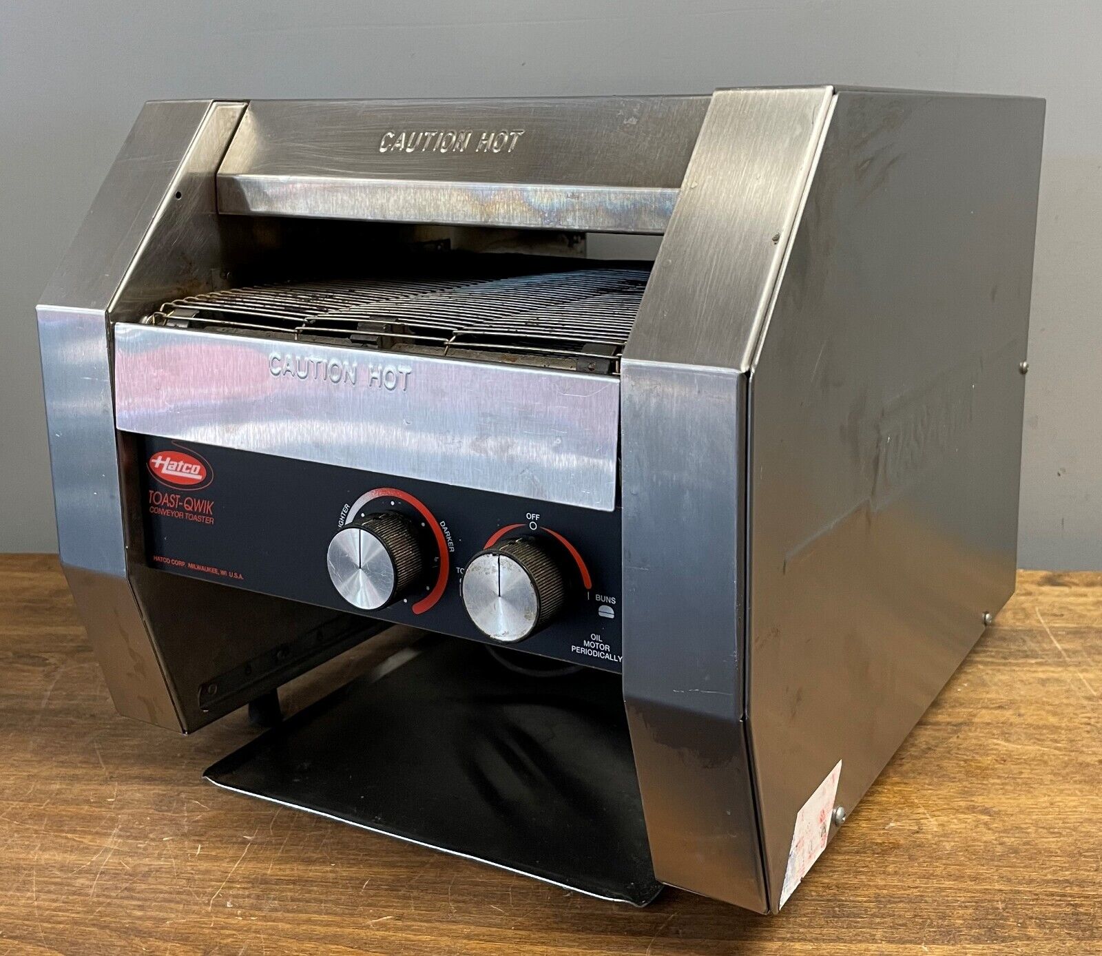 Hatco Toast Qwik Conveyor Toaster Tq-300 Stainless 120v 1745w 14.5a
