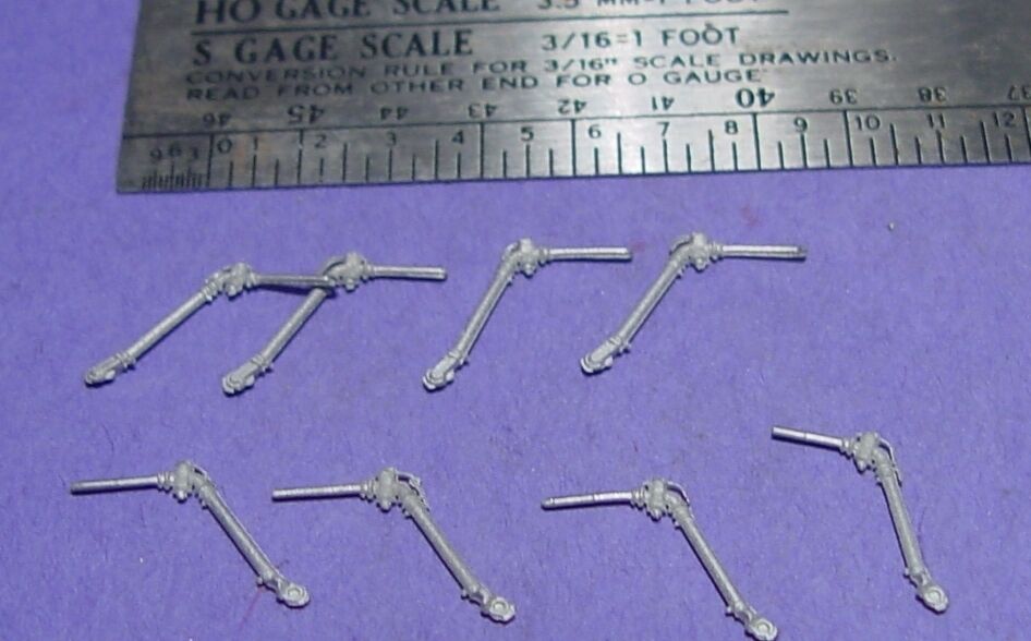 S Scale Sn3 1/64 Wiseman Model Services Detail Parts: S419 Freight Car Air Hoses