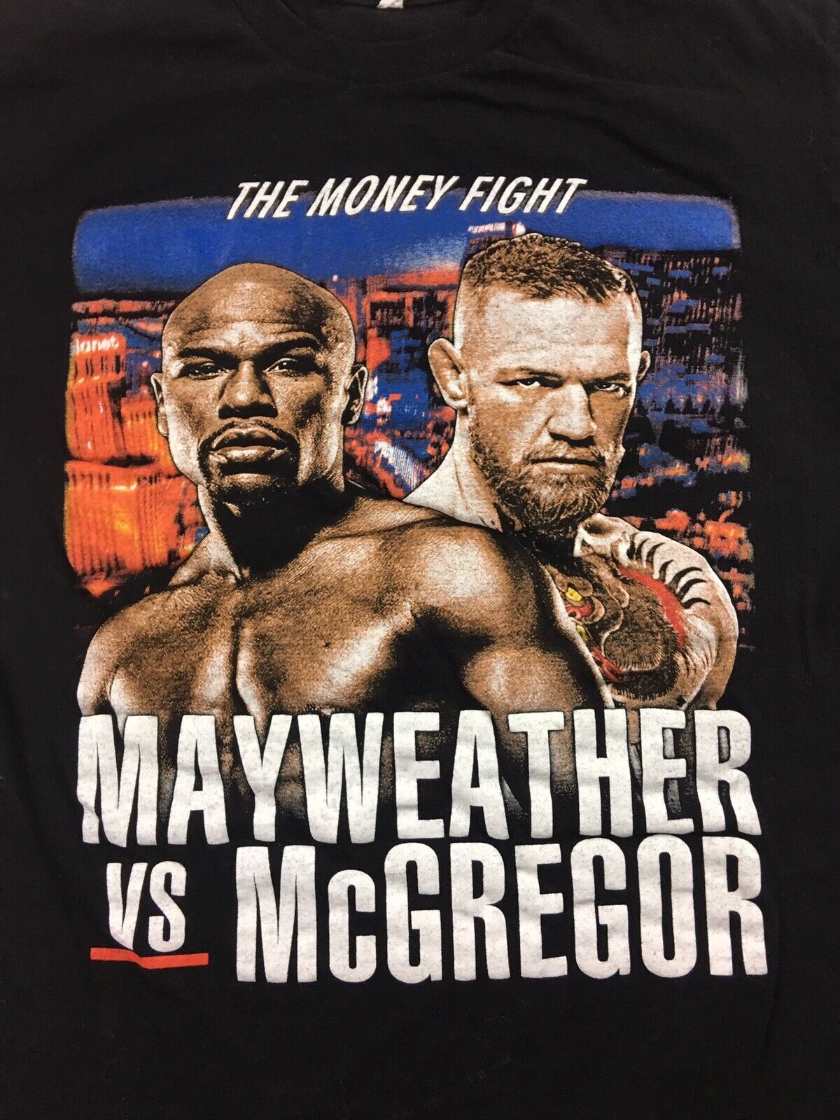 Boxing Tee Shirt Mayweather Vs Mcgregor Size Medium Black