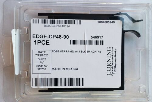 Corning Edge-cp48-90 Mtp Panel W 4 Black Sm Adapt New