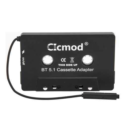 Bluetooth 5.1 Cassette Adapter Car Music Receiver Decks Aux Player Wired Audio