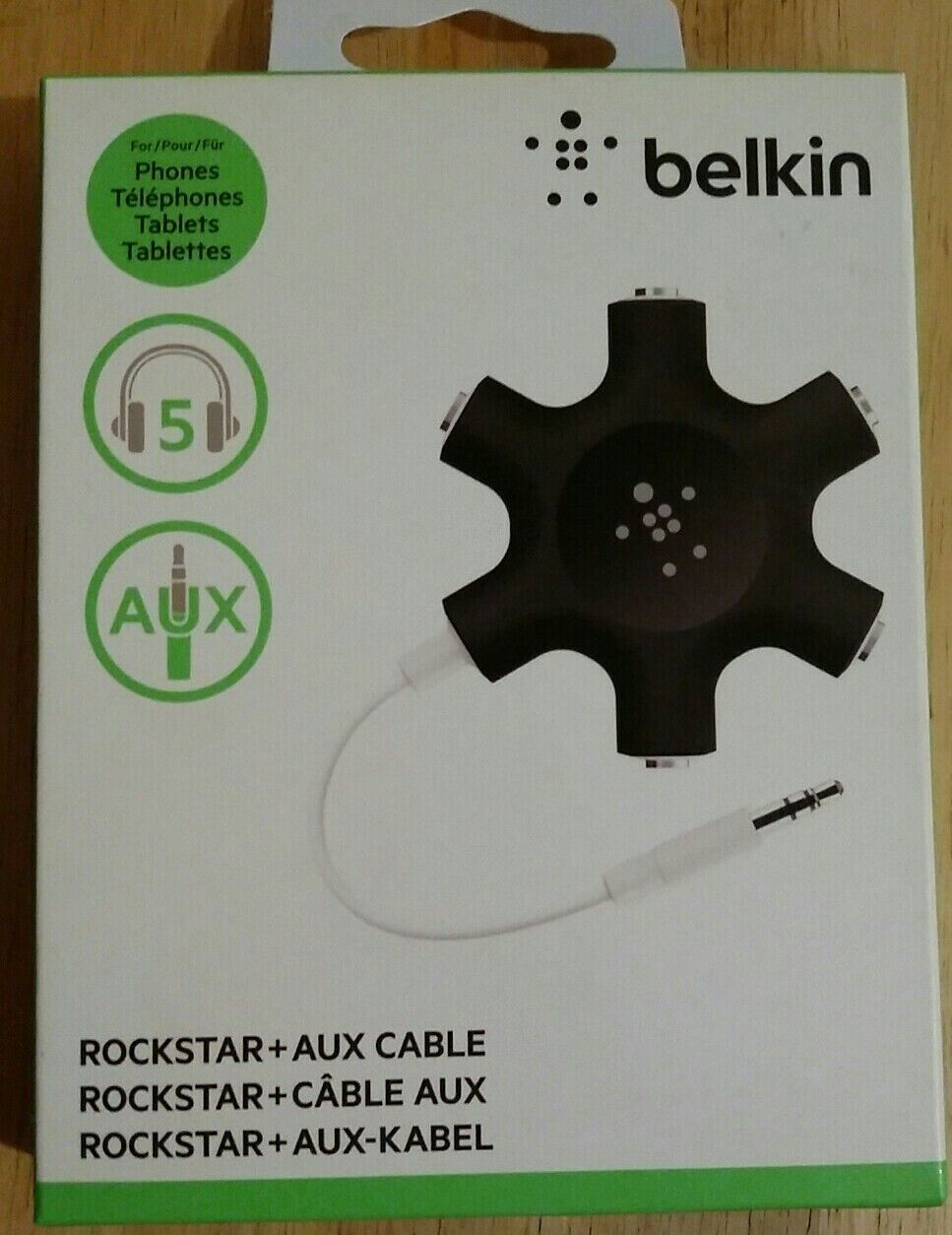 Belkin Rockstar Mini-phone Splitter Audio Cable - Mini-phone For Audio Device,