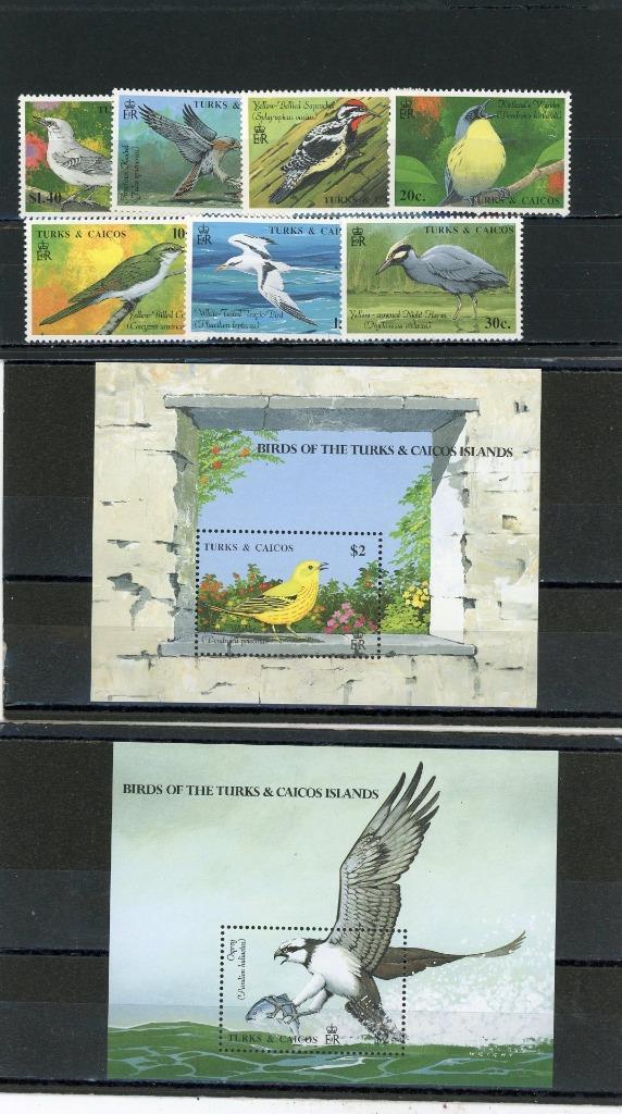 Turks & Caicos 1990 Birds Scott# 806-15 Mint Lh