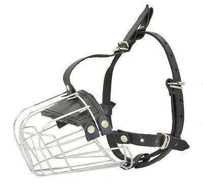 Viper Delta Wire Metal Basket Dog Muzzle Comfortable Padded Well Ventilated For