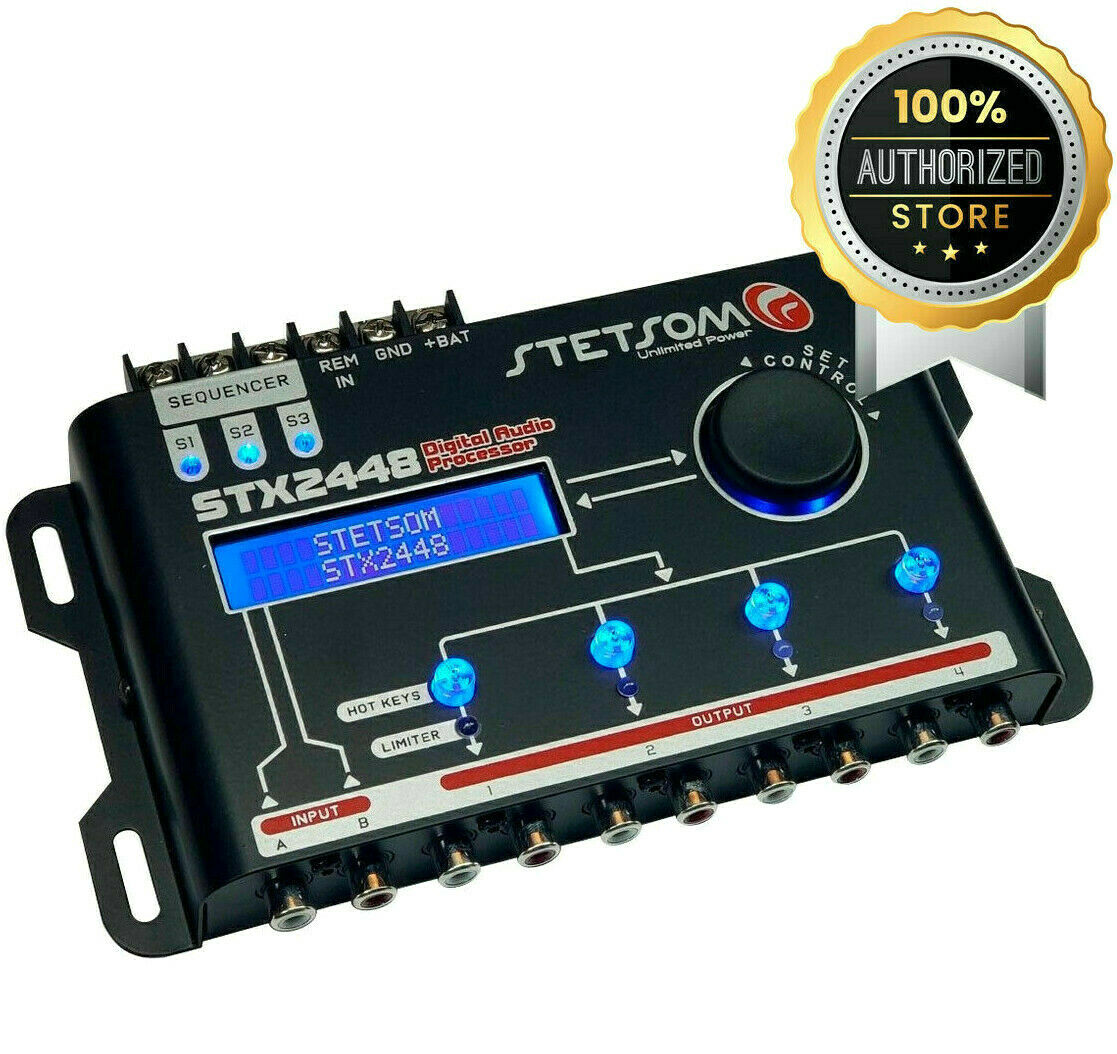 Stetsom Dsp Stx2448 Digital Audio Equalizer Processor Car Audio Sequencer New