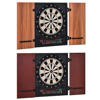 Electronic Dartboard 27 Games&202 Variations W/ 2 Dart And Cabinet To Stroage