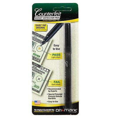 1 Dri Mark Smart Money Counterfeit Detector Marker Pen 351b Brand New Fast Ship