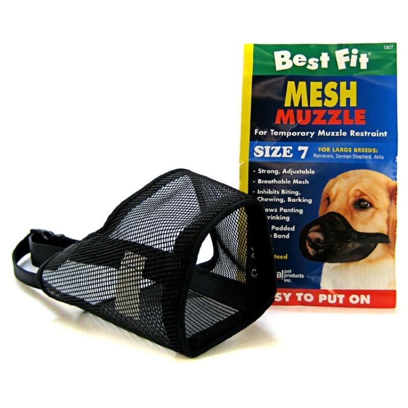 Coastal Pet Best Fit Mesh Dog Muzzle Select A Size 3" To 13 1/2 Sm To Lg Dogs