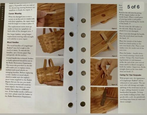 Pieces Of Longaberger Basket Repair Kit **pieces**not Whole Box!! Read!