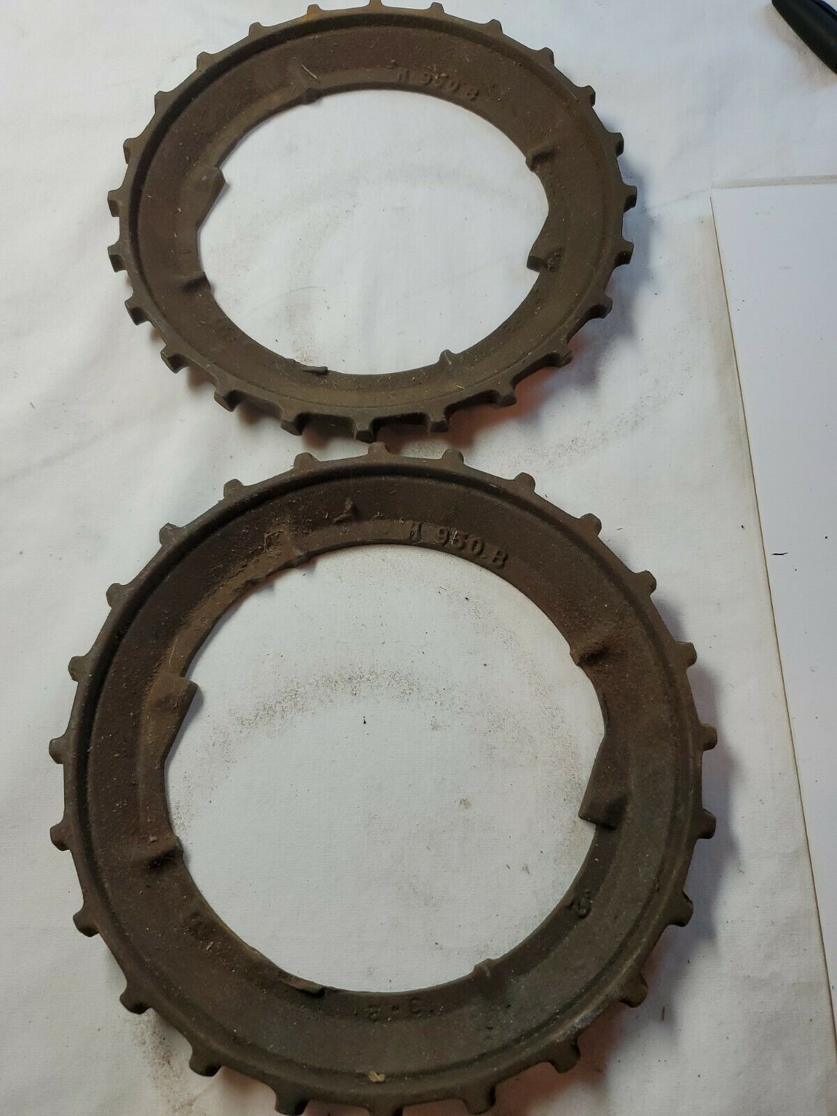 Pair Cast Iron Planter Plates John Deere H950b Seed Plate