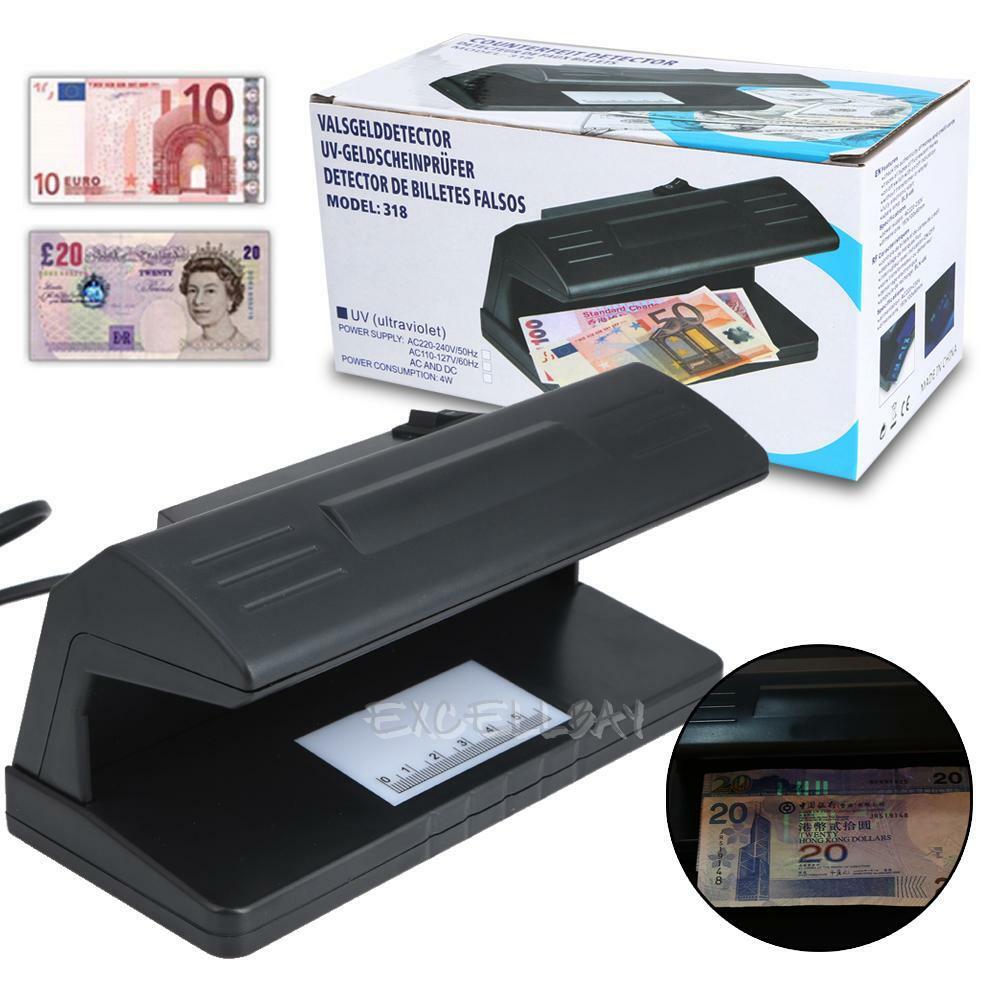 Uv Blue Light Practical Counterfeit Bill Currency Fake Money Detector Checker