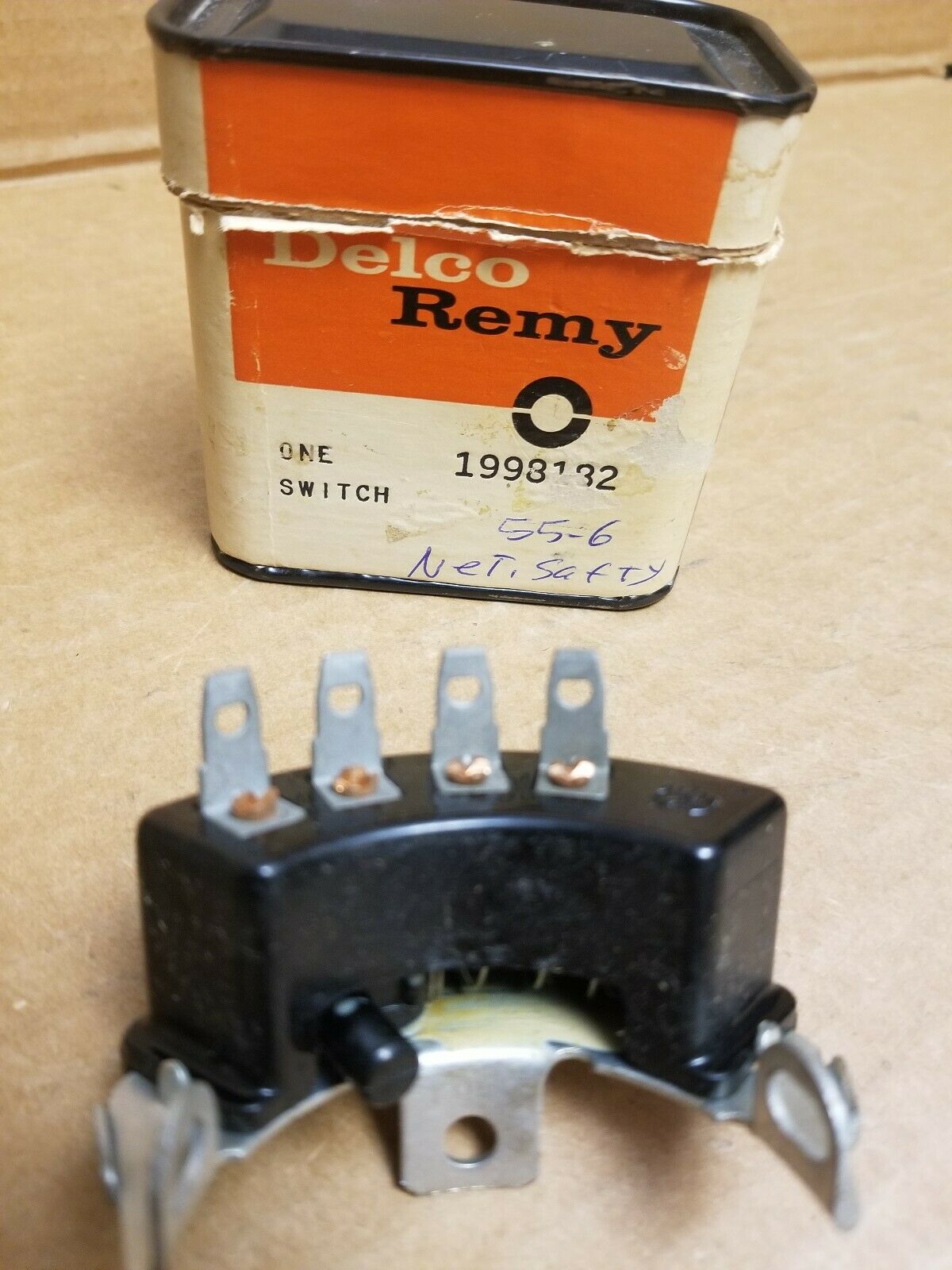 Nos 1955,1956 Chevy Neutral Safety Switch Chevrolet 55,56 For Powerglide Trans