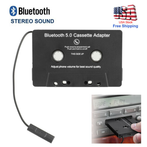 Bluetooth 5.0 Car Audio Stereo Cassette Tape Adapter To Aux For Android Samsung