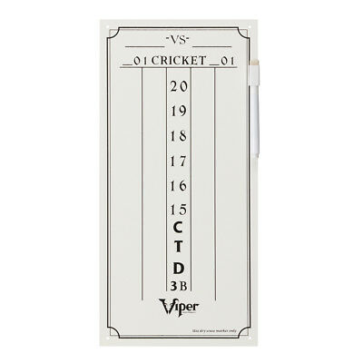 Viper Small Cricket Dry Erase Scoreboard - White, Small (15.375