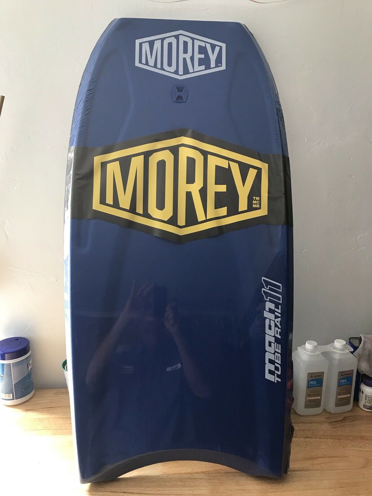 Morey Bodyboard Mach 11 Tube Rail Boogie Board Blue New