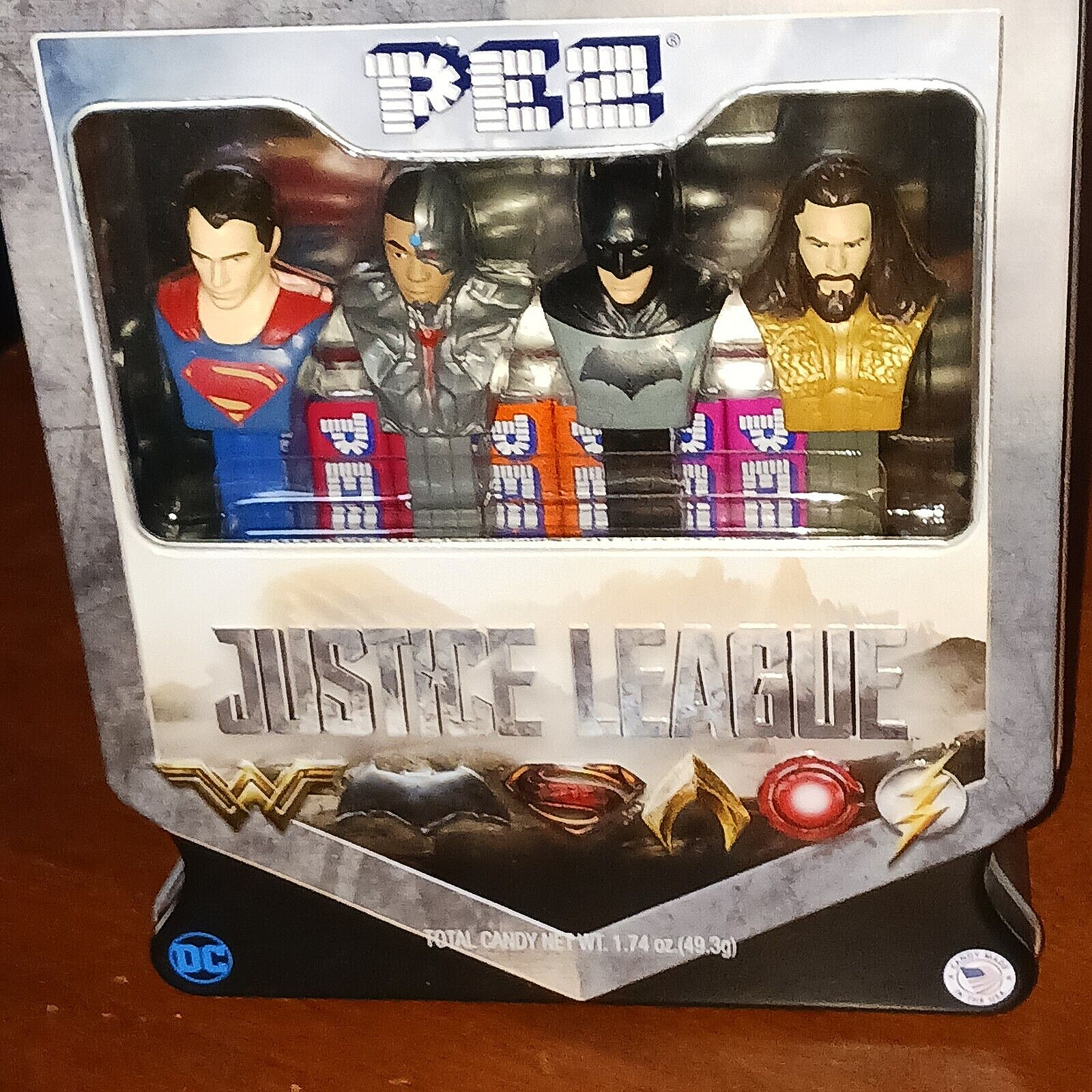 Pez "justice League"collector's Set In Fact. Sealed Box (in Ex. Condition)