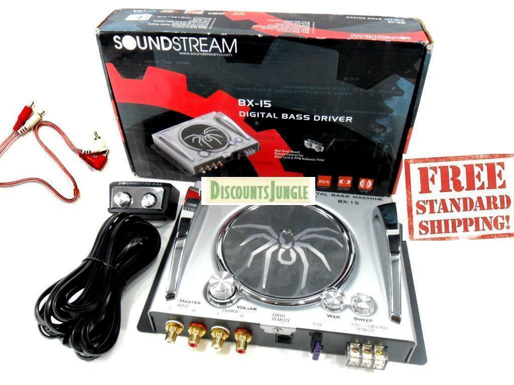 Soundstream Bx-15 13.5v Digital Bass Restoration Processor +1.5 Feet Rca Cable