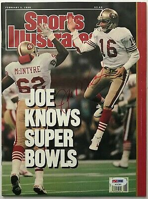 Joe Montana Signed February 5, 1990 Sports Illustrated Magazine - Psa