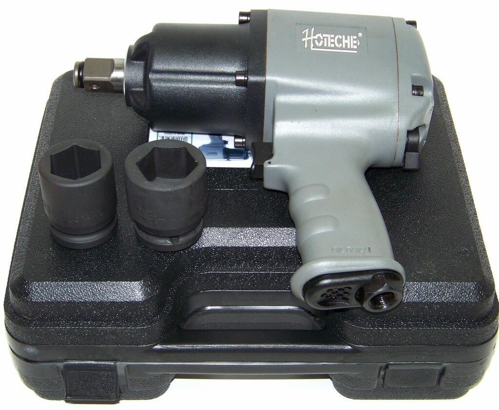 3/4" Drive Air Impact Wrench Twin Hammer 885 Ft/lb Max  2 3/4" Dr Socket H D Gun