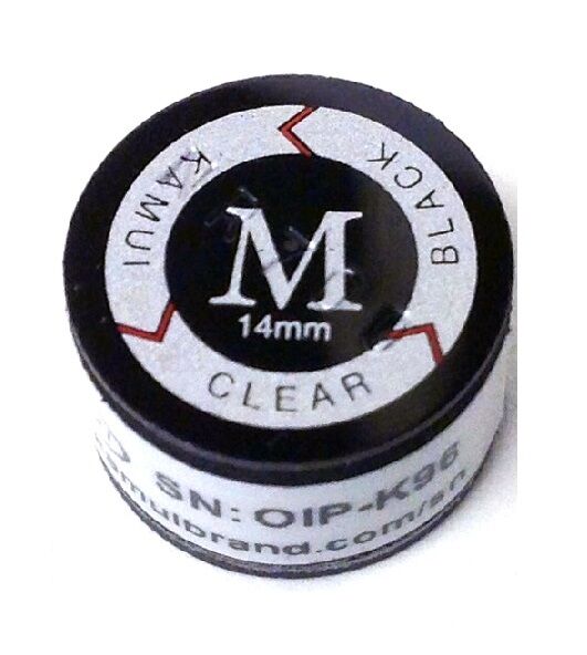 (1) Kamui Black Clear (medium = M) Tip  -  Free Us Shipping