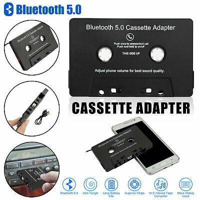 Bluetooth 5.0 Car Cassette Tape Adapter Wireless Mp3 Audio Stereo Aux Hands-free