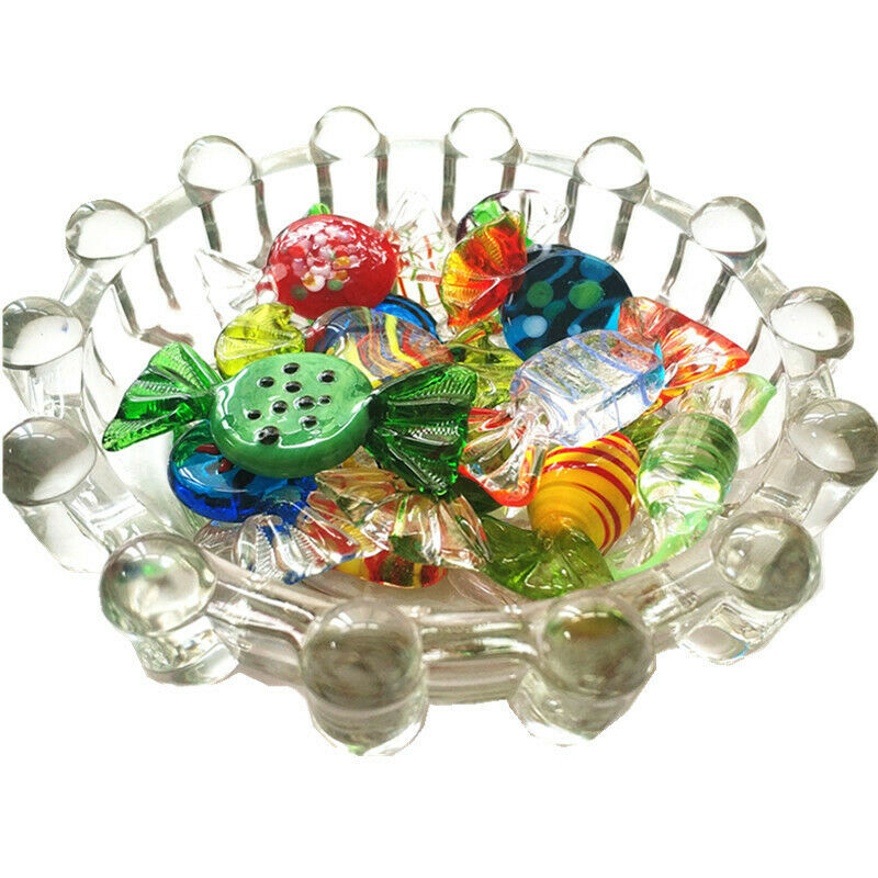 12pcs Crystal Glass Colorful Sweet Candy Wedding Christmas Party Decoration Gift